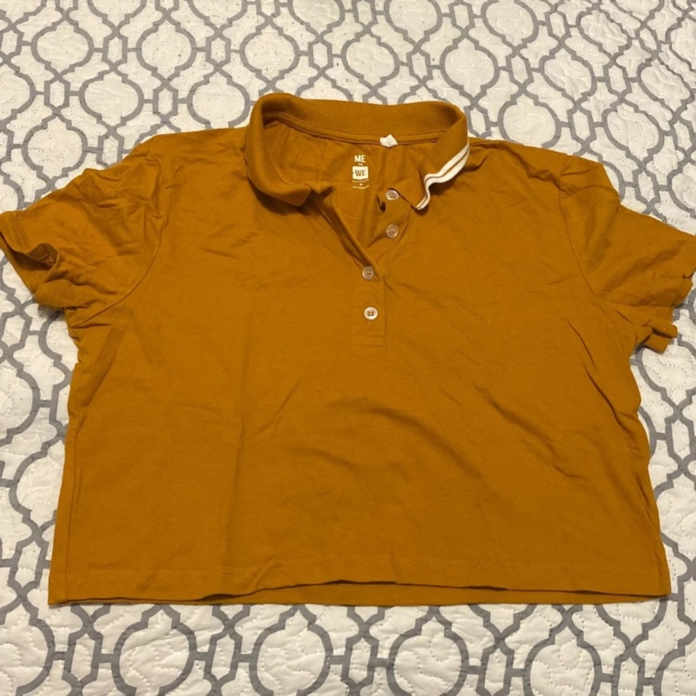 Collar Crop Top